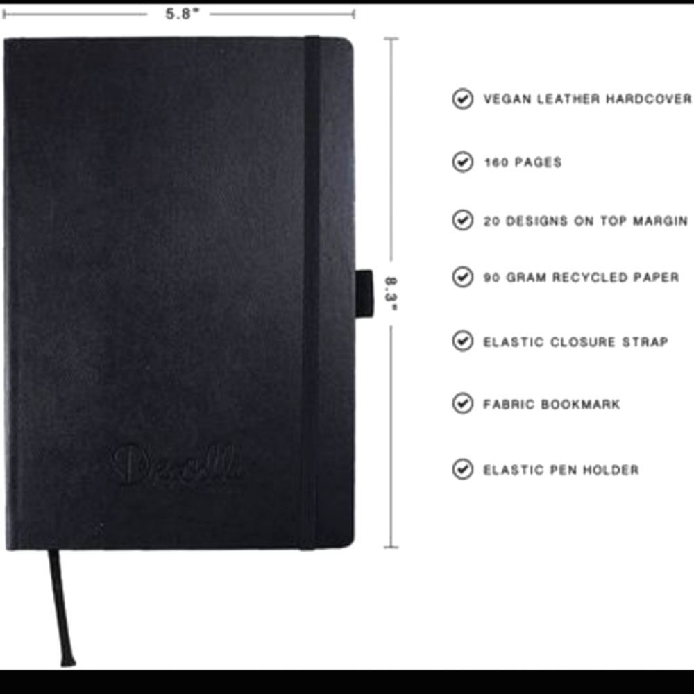 NEW Adult Doodling Leather Notebook Notepad Doodle Book Art Book Journal
